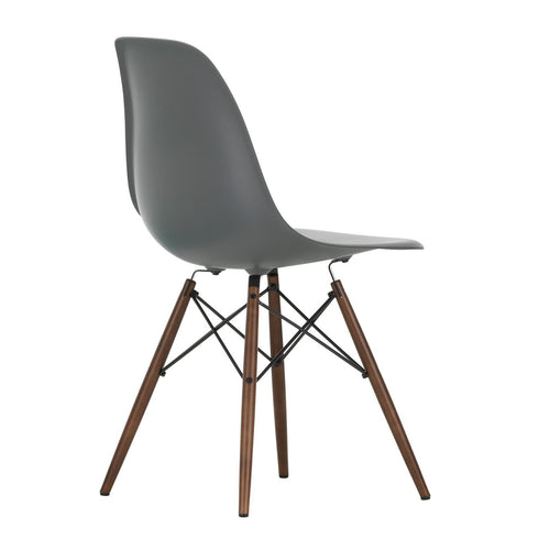 Cadeira Eames em Plástico DSW / Base dark maple